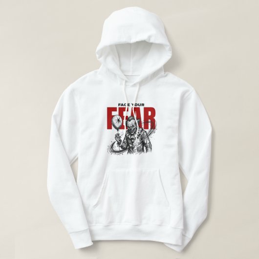 FEAR ホラー ピエロ | 不気味なストリートウェア  パーカ (デザイン正面)