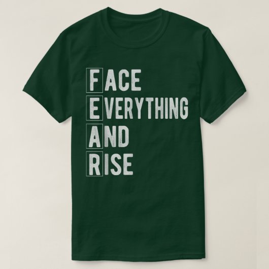 FEAR - Face Everything and Rise Motivation and enc Tシャツ (デザイン正面)