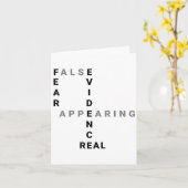 Fear False Evidence Appearing Real Motivational カード (黄色い花)
