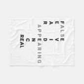 Fear False Evidence Appearing Real Motivational  フリースブランケット (正面(横))