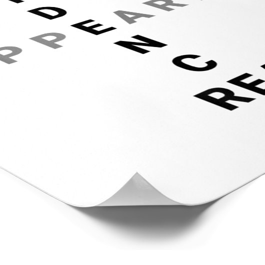 Fear False Evidence Appearing Real Motivational  ポスター (角)