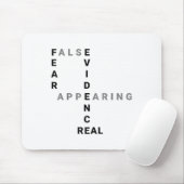 Fear False Evidence Appearing Real Motivational  マウスパッド (マウス)