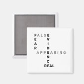 Fear False Evidence Appearing Real Motivational  マグネット (正面/裏面)
