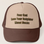 Fear God, Lover Your Neighbor, Shoot Ducks キャップ (正面)