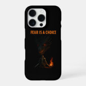 Fear Is a Choice | Motivational Fantasy iPhoneケース (裏面)