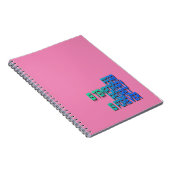 fear is temporary spiral photo Notebook ノートブック (右側)