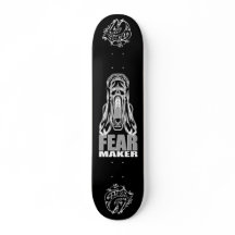 "FEAR MAKER - ホラー絶叫ドクロ スケートボード デッキ"