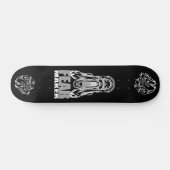 "FEAR MAKER – Horror Scream Skull Skateboard Deck" スケートボード (横)