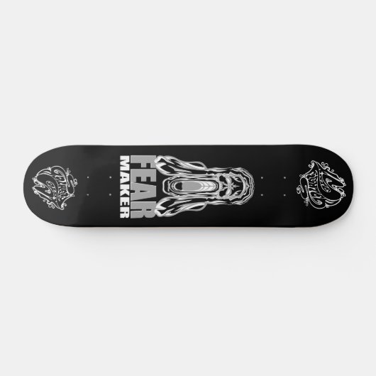 "FEAR MAKER – Horror Scream Skull Skateboard Deck" スケートボード (横)