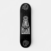 "FEAR MAKER – Horror Scream Skull Skateboard Deck" スケートボード (正面)