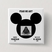 Fear No Art™ボタン 缶バッジ (正面)