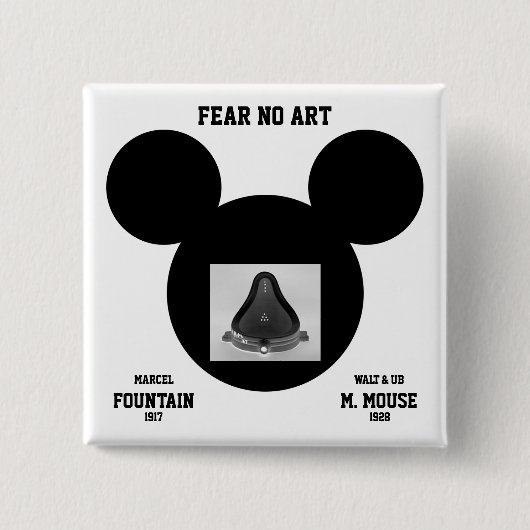 Fear No Art™ボタン 缶バッジ (正面)