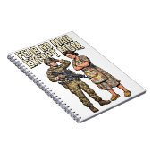 Fear No Man Except Mom Military 01 ノートブック (右側)