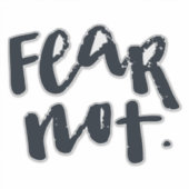 Fear not シール (正面)