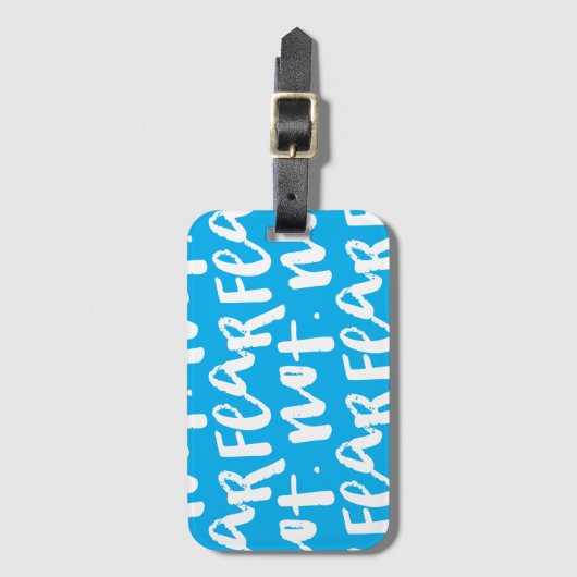 Fear not ラゲッジタグ (正面縦)