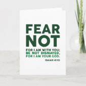 Fear not, for I am with you カード (正面)
