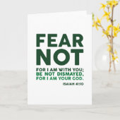 Fear not, for I am with you カード (黄色い花)