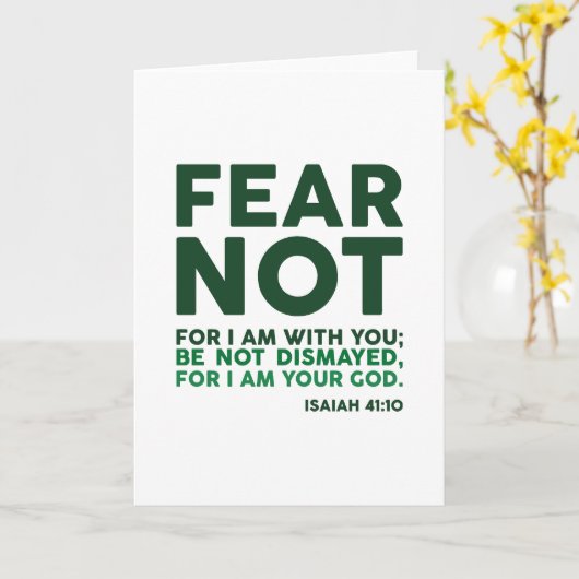 Fear not, for I am with you カード (黄色い花)