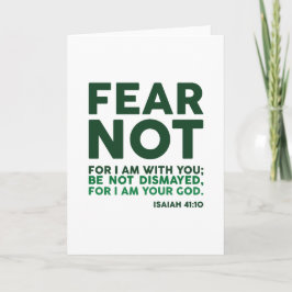 Fear not, for I am with you カード