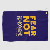 Fear not, for I am with you ゴルフタオル (横)