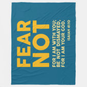 Fear not, for I am with you フリースブランケット (正面)