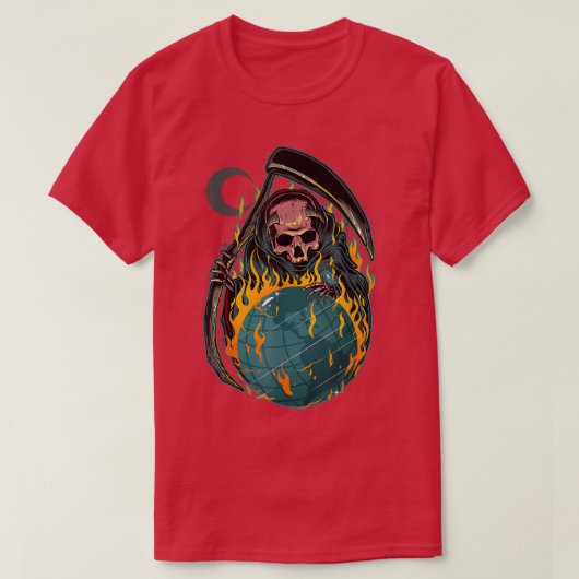 Fear Reaper Devil Grim Reaper Death Soul Collector Tシャツ (デザイン正面)