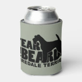 Fear the Beard - Airedale Terrier 缶クーラー (缶正面)