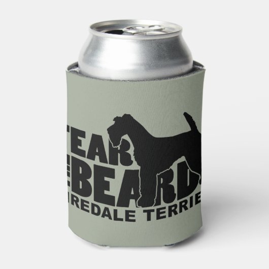 Fear the Beard - Airedale Terrier 缶クーラー (缶正面)