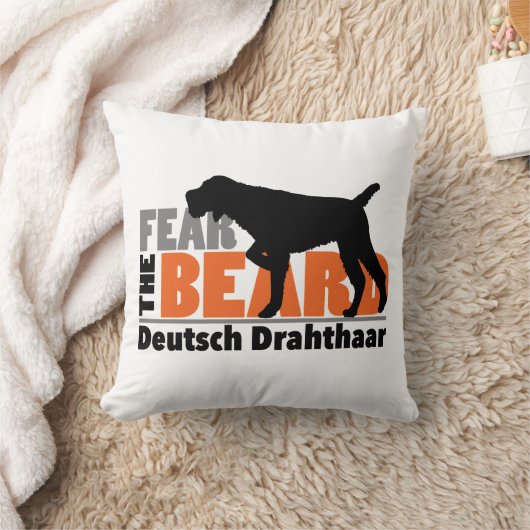 Fear the Beard - Deutsch Drahtaar クッション (ブランケット)