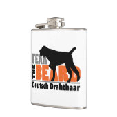 Fear the Beard - Deutsch Drahtaar フラスク (左)