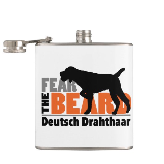 Fear the Beard - Deutsch Drahtaar フラスク (オープン)