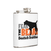 Fear the Beard - Deutsch Drahtaar フラスク (右)
