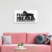 Fear the Beard - Pudelpointerギア キャンバスプリント (インサイチュ (リビング))
