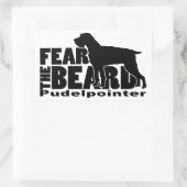 Fear the Beard - Pudelpointerギア 長方形シール (バッグ)