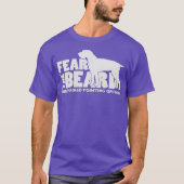 Fear the Beard Wirehaired Pointing Griffon Dog Tシャツ (正面)