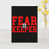 Fear The Goalie T Shirt Soccer Goalkeeper Keeper B カード (黄色い花)