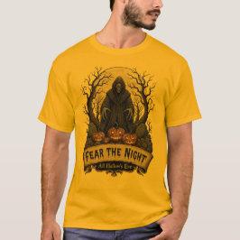 Fear the Night" Grim Reaper Halloween T-Shirt Tシャツ