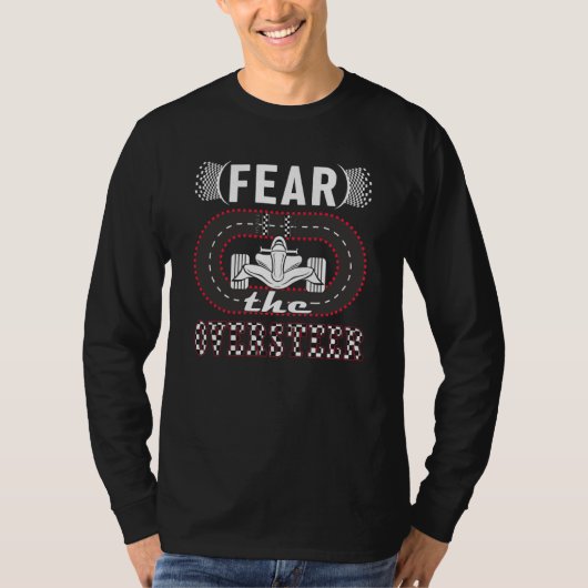 Fear the Oversteer mini car hobby Slot Car Track Tシャツ (正面)