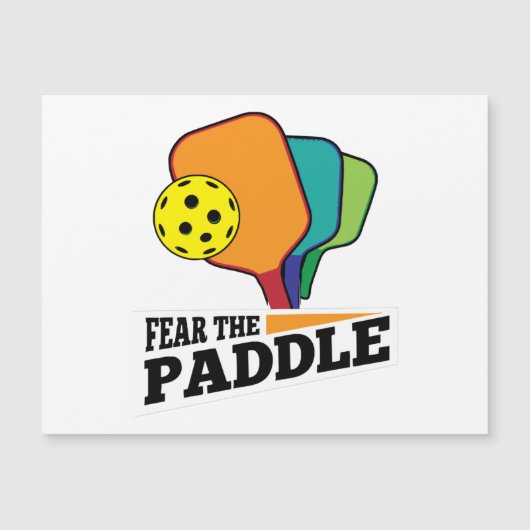 Fear the Paddle Funny Pickleball Picklballs and Pi (正面)