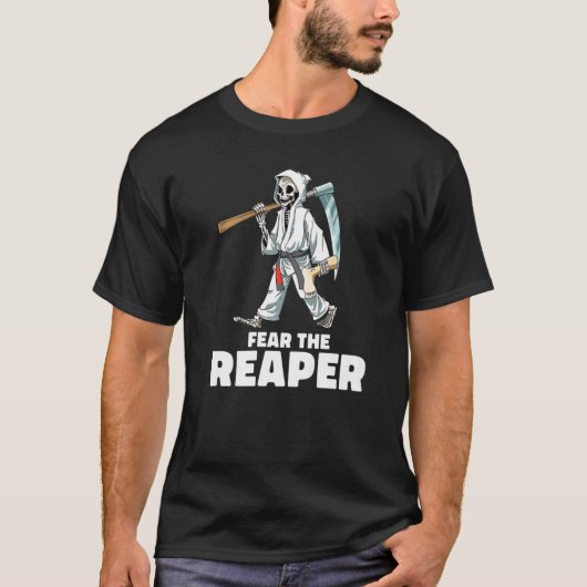 Fear The Reaper Jiu Jitsu Leg Locks Foot Locks He Tシャツ (正面)