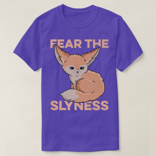 Fear The Slyness Design For A Fennec Fo Lover Prem Tシャツ (デザイン正面)