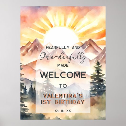 Fearfully and Onederfully Made First Birthday ポスター (正面)