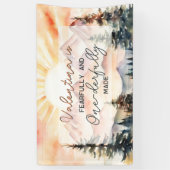 Fearfully and Onederfully Made First Birthday 横断幕 (縦)