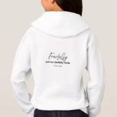 Fearfully and Wonderfully Made, Kids Hoodie (裏面)