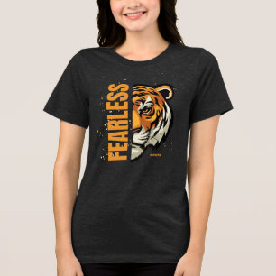 FEARLESS -はっきりしたブレイブの声明Tシャツ トライブレンドTシャツ
