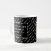 FEARLESS クリスチャン聖書 詩篇27 ブラック コーヒーマグカップ (正面左)