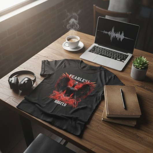 Fearless Angelo Dark Winged Guardian Graphic Tシャツ