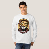 Fearless_d.no.1- by Maaya_P, Men長袖白 Tシャツ (正面フル)