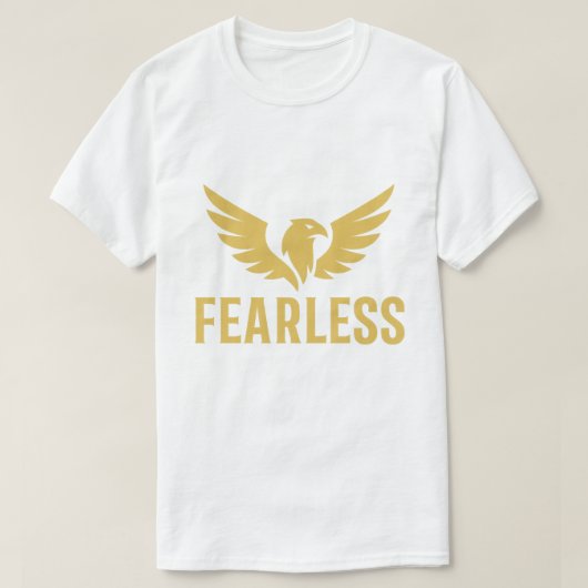 FEARLESS Eagle – 力と誇りTシャツ Tシャツ (デザイン正面)