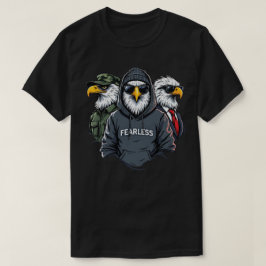 Fearless Eagle Squad – と強力なはっきりしたデザイン Tシャツ